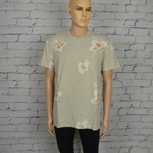 Mens All Saints Hawaiian Floral Crew graphic tee t-shirt